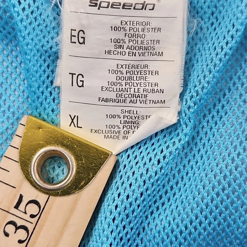 Speedo Lined Board Shorts Men's XL Blue Ombre‎ 1 Pocket Drawstring 10